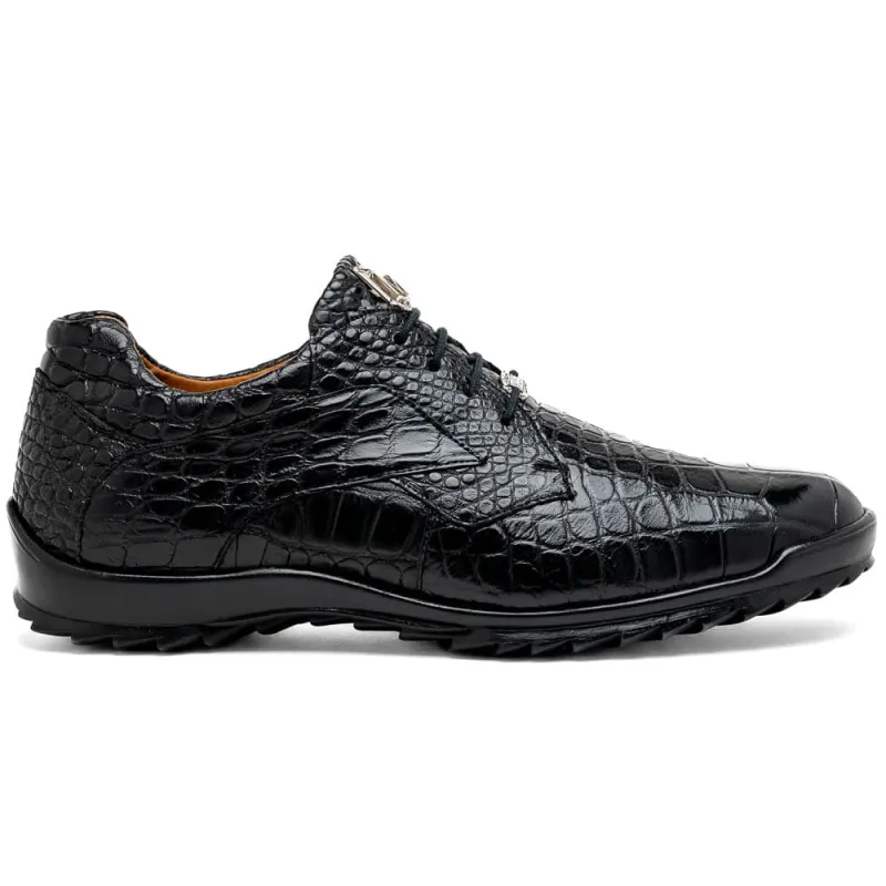 Marco Di Milano Vulcan Black Alligator Sneakers sold by Alberto Nardoni
