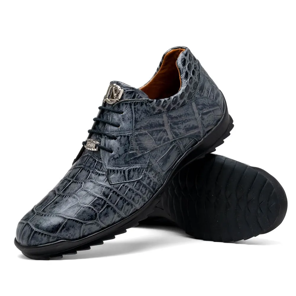 Marco Di Milano Vulcan Rustic Grey Alligator Sneakers sold by Alberto Nardoni product image thumbnail 2