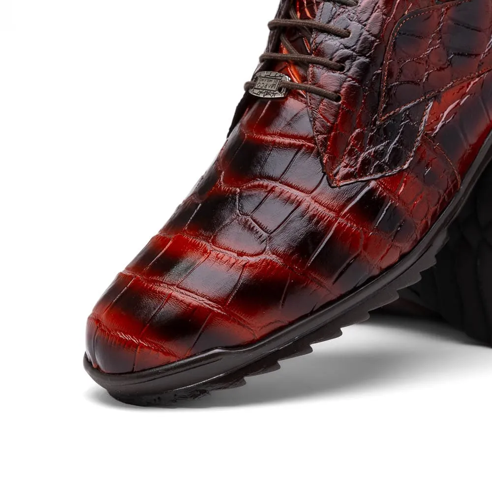 Marco Di Milano Vulcan Rustic Cognac Alligator Sneakers sold by Alberto Nardoni product image thumbnail 3