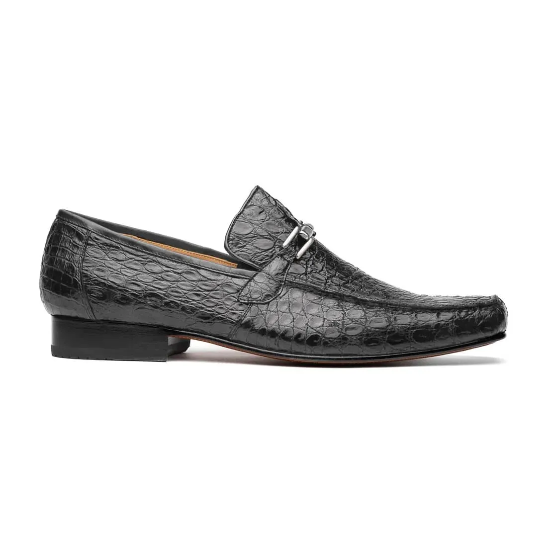 Marco Di Milano Fabro Men's Shoes Gray Exotic Crocodile Shoe Horsebit Loafers sold by Alberto Nardoni product image thumbnail 5