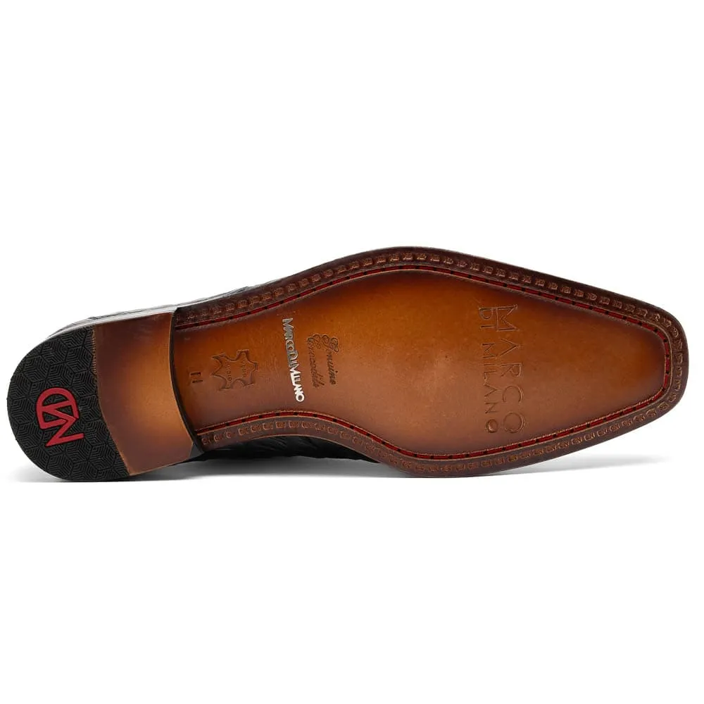 Marco Di Milano Cancun Black Caiman Crocodile Derby sold by Alberto Nardoni product image thumbnail 5