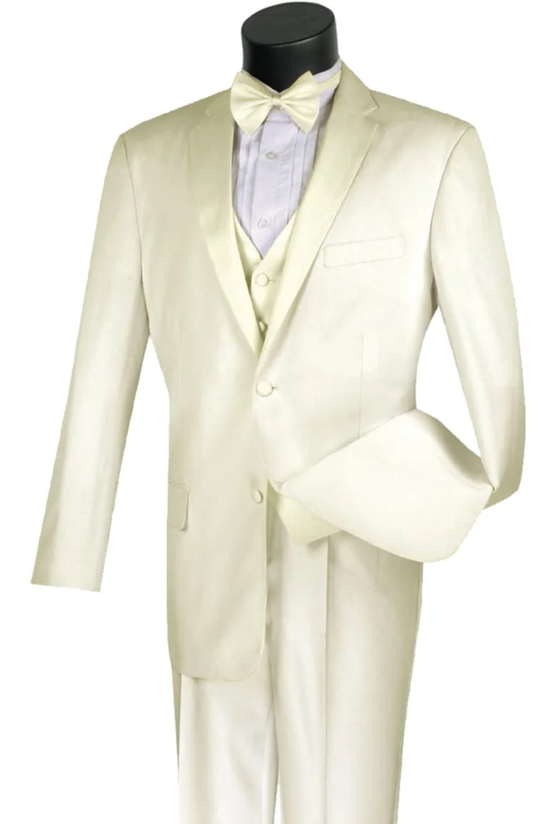 Mens Vested 2 Button Classic Tuxedo in Iory sold by Alberto Nardoni