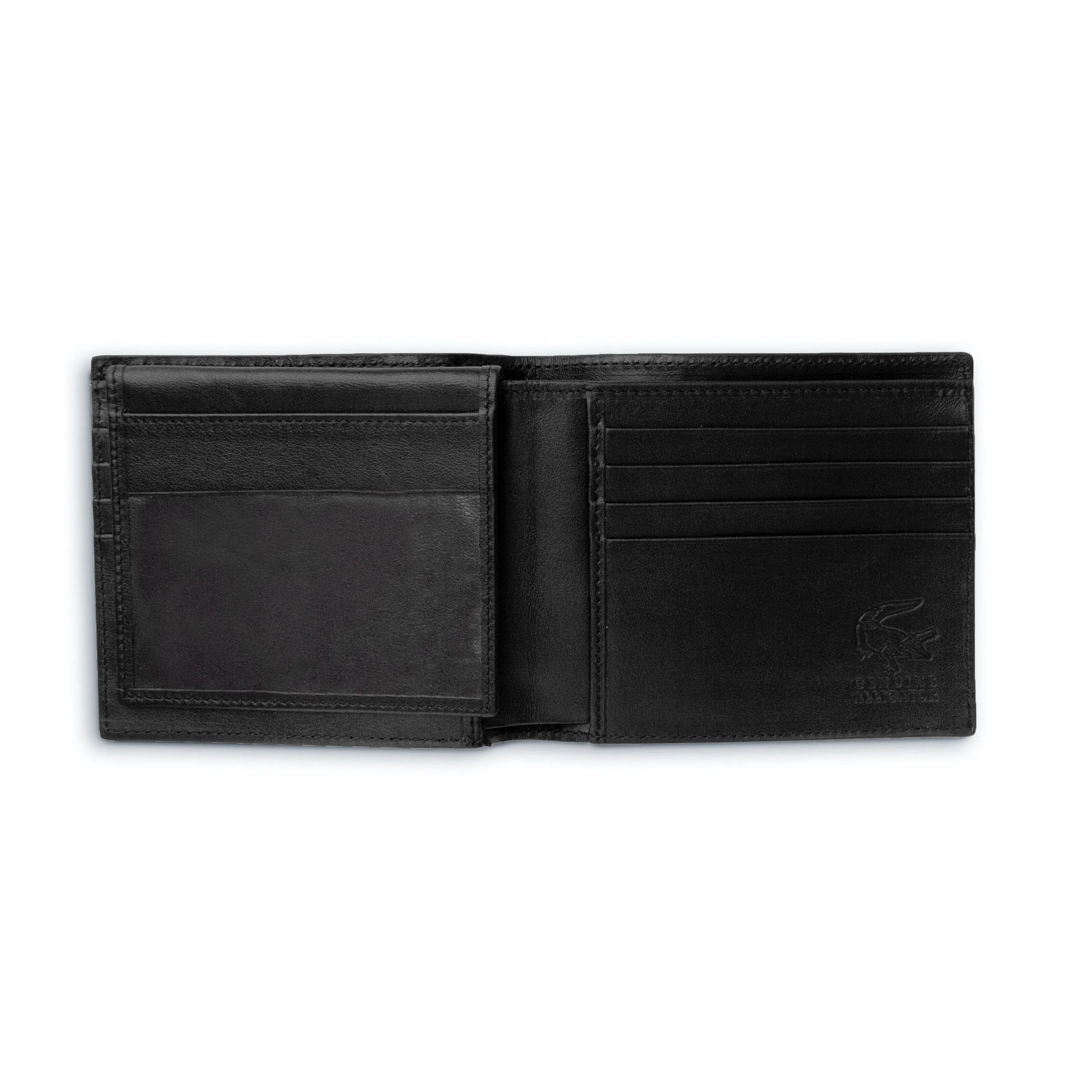 Mens Alligator Billfold Wallet in Black sold by Alberto Nardoni product image thumbnail 2