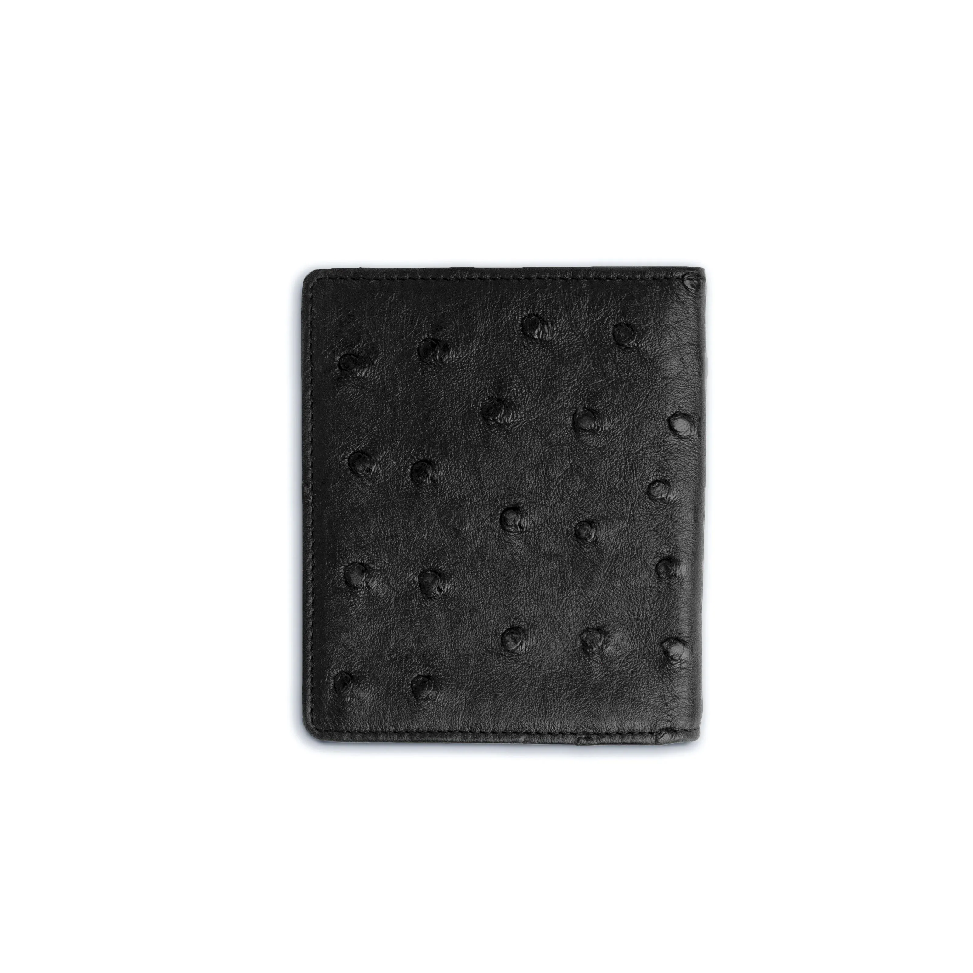 Mens Full Ostrich Quill Money Clip Wallet in Black sold by Alberto Nardoni product image thumbnail 4