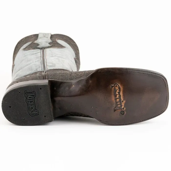 Ferinni Boot - Mens Dress Cowboy Boot - Ferrini Stampede Men's Print Crocodile Boots Handcrafted Black in Black Color sold by Alberto Nardoni product image thumbnail 2