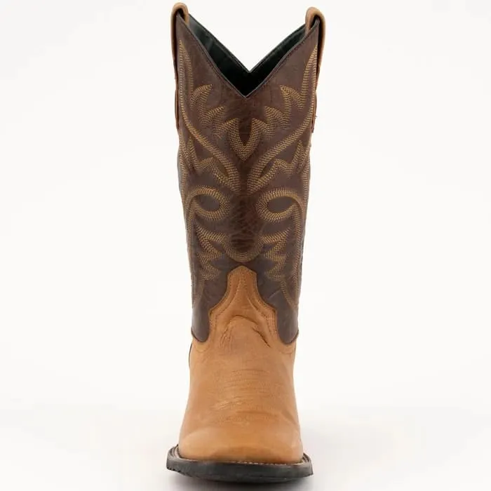 Ferinni Boot - Mens Dress Cowboy Boot - Ferrini Men's Kingston Rubber Sole Boots Handcrafted - Antique Saddle sold by Alberto Nardoni product image thumbnail 3