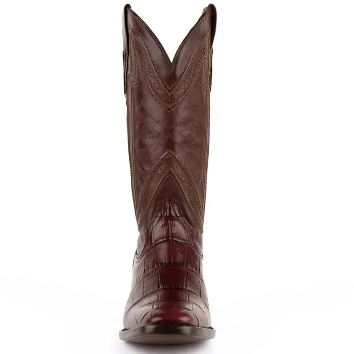 Ferinni Boot - Mens Dress Cowboy Boot - Ferrini Men's Stallion Alligator Boots French Toe Handcrafted Chocolate in Chocolate sold by Alberto Nardoni product image thumbnail 3