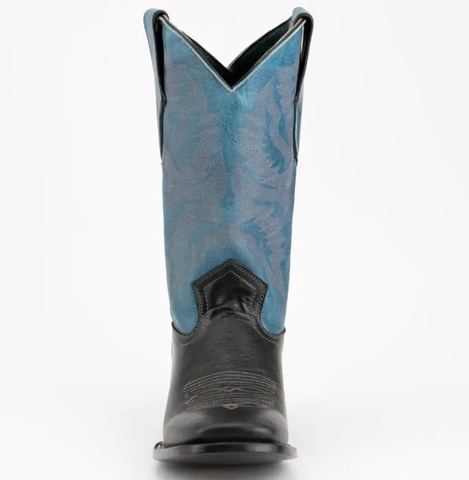 Ferinni Boot - Mens Dress Cowboy Boot -Ferrini Men's Gunner Leather Boots Handcrafted - Black sold by Alberto Nardoni product image thumbnail 4