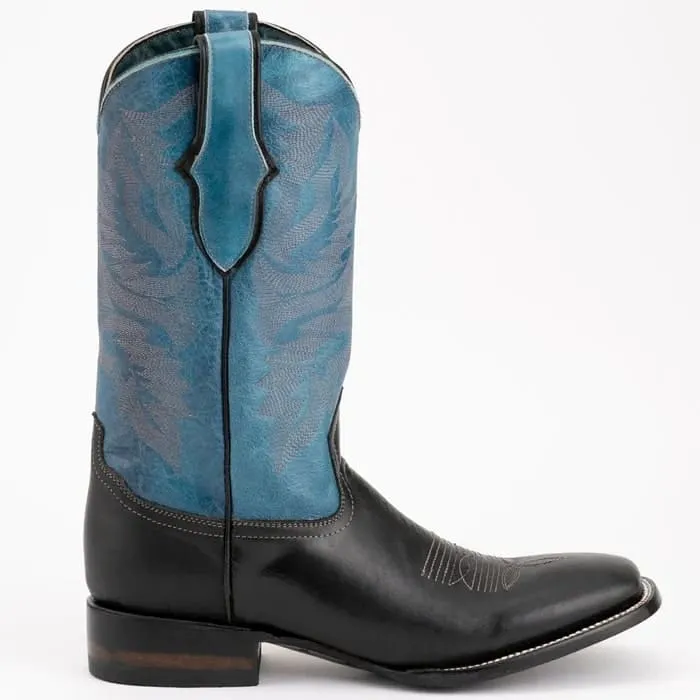 Ferinni Boot - Mens Dress Cowboy Boot -Ferrini Men's Gunner Leather Boots Handcrafted - Black sold by Alberto Nardoni product image thumbnail 2