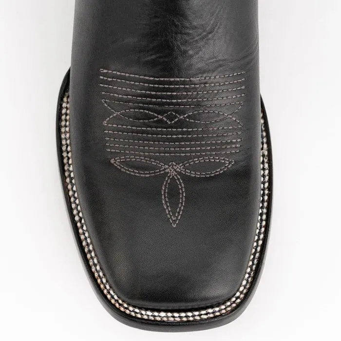 Ferinni Boot - Mens Dress Cowboy Boot -Ferrini Men's Gunner Leather Boots Handcrafted - Black sold by Alberto Nardoni product image thumbnail 3