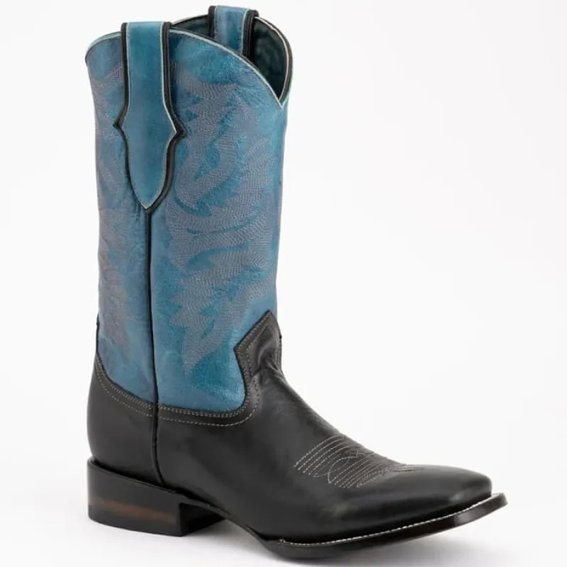Ferinni Boot - Mens Dress Cowboy Boot  -Ferrini Men's Gunner Leather Boots Handcrafted - Black sold by Alberto Nardoni