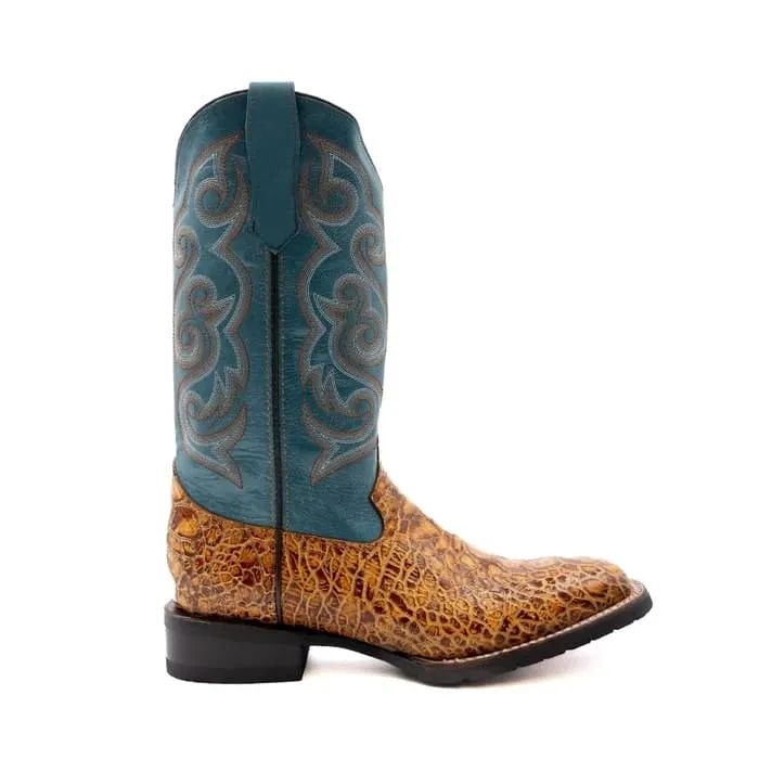 Ferinni Boot - Mens Dress Cowboy Boot - Men's Ferrini Kai Sea Turtle Print Boots Handcrafted Tan sold by Alberto Nardoni product image thumbnail 2