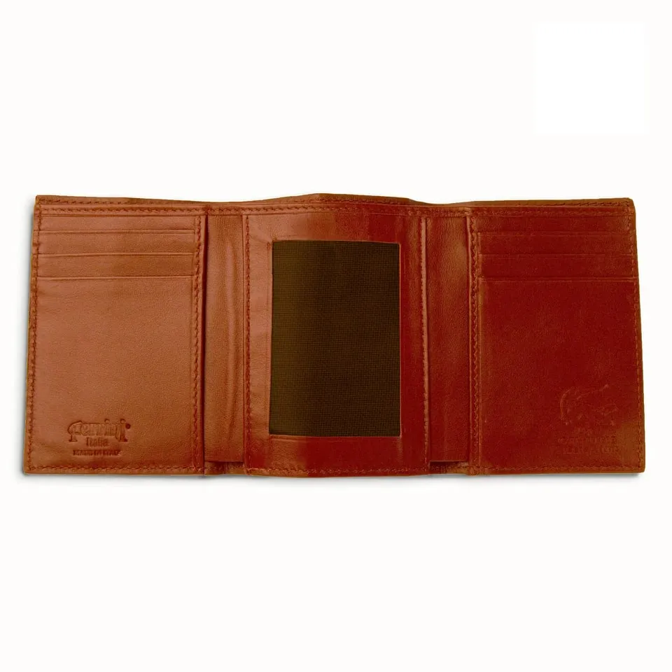 Ferrini Alligator Trifold Wallet Cognac sold by Alberto Nardoni product image thumbnail 2