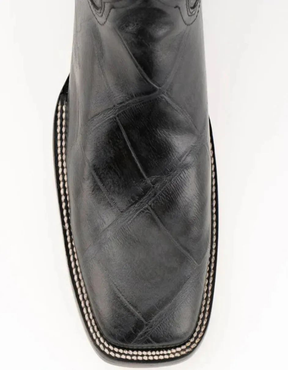 Ferrini Jesse Men's Print Alligator Boots Handcrafted Black 4359304 sold by Alberto Nardoni product image thumbnail 2