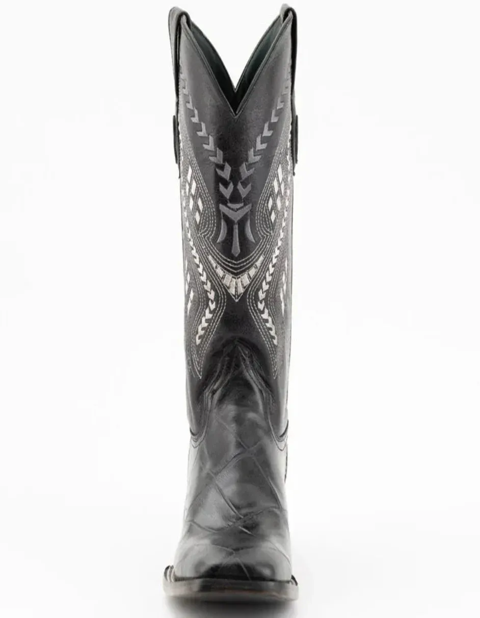 Ferrini Jesse Men's Print Alligator Boots Handcrafted Black 4359304 sold by Alberto Nardoni product image thumbnail 5