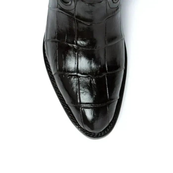 Ferrini Men's Stallion Alligator Belly Boots Round Toe Black 1071127 sold by Alberto Nardoni product image thumbnail 2