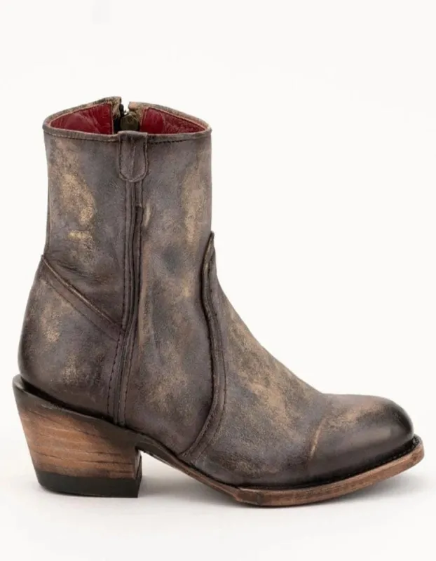 Ferrini Women's Stacey Round Toe Ankle Boots Handcrafted - Chocolate made by Alberto Nardoni