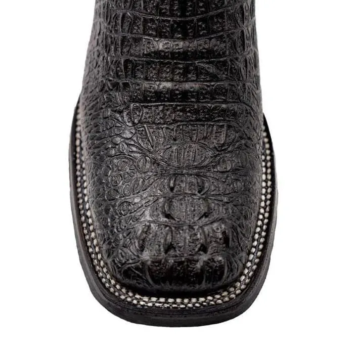 Ferrini Stampede Men's Print Crocodile Boots Handcrafted Black 40493-04 sold by Alberto Nardoni product image thumbnail 2