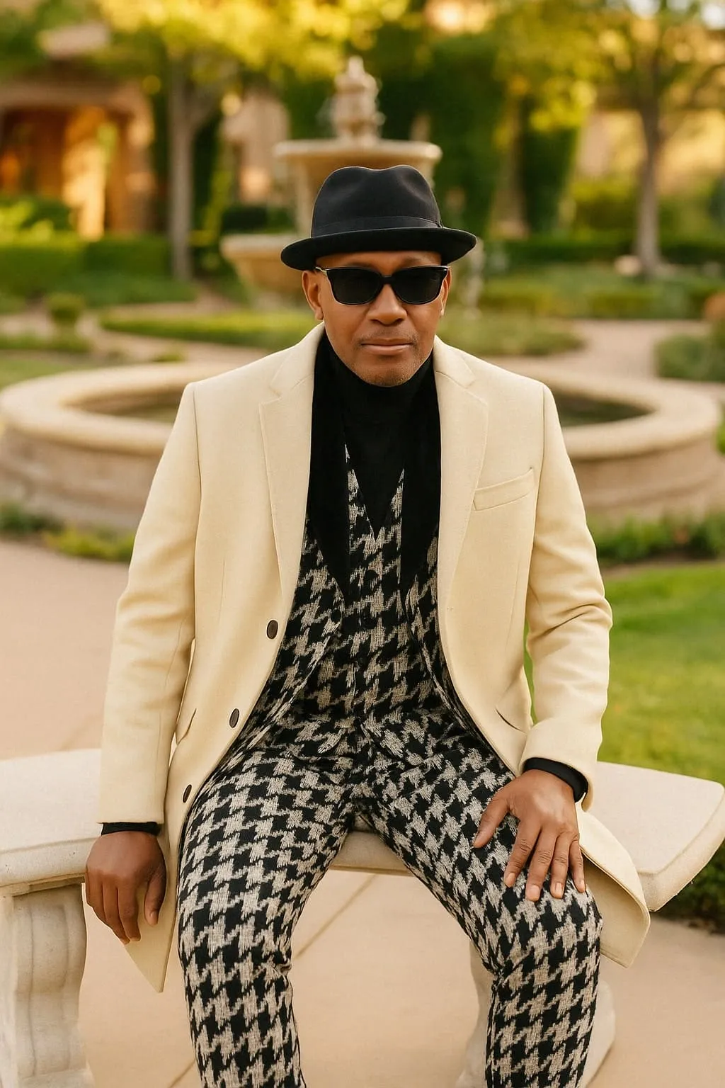 Ivory Overcoat Carmel Zhao Mens 3/4 Length Top Coat - Single Breasted Carcoat sold by Alberto Nardoni product image thumbnail 3