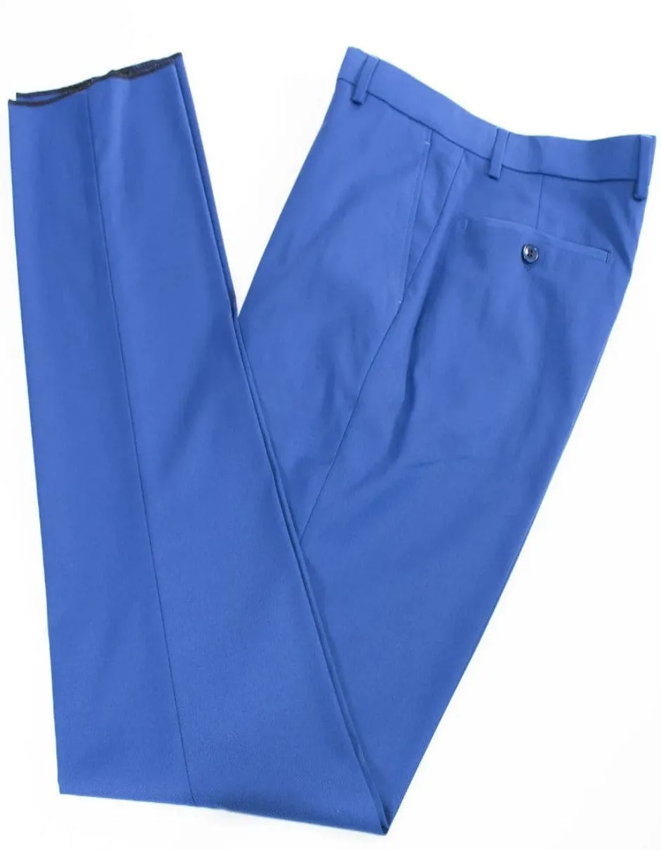 Royal Blue 3-Piece Slim-Fit Suit with Gold Buttons sold by Alberto Nardoni product image thumbnail 5