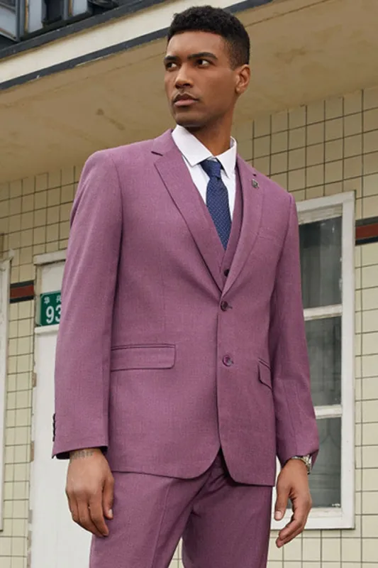 "Mens Stacy Adams Suit - Stacy Adams Suit Men's Fancy Two-Button Vested Suit in Lilac Lavender" sold by Alberto Nardoni
