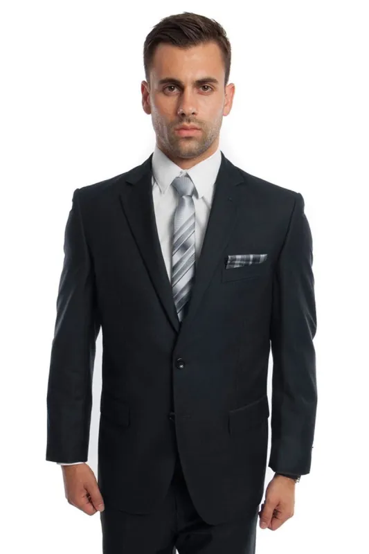 "Modern Fit Men's Business Suit - Two Button, Dark Navy Blue" sold by Alberto Nardoni