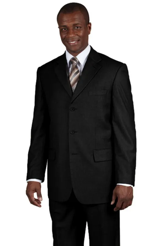 "Black Business Suit for Men - 100% Wool, 3 Button Classic Style" sold by Alberto Nardoni