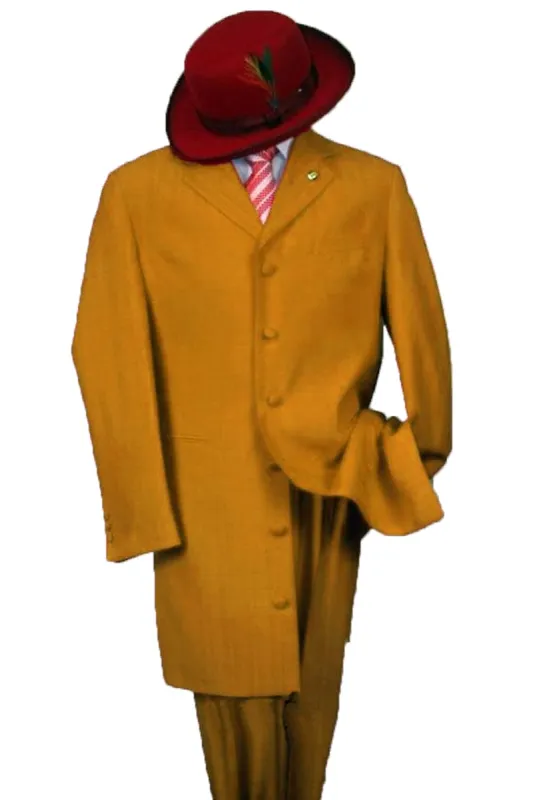 "Mustard Zoot Suit for Men - 2PC Classic Long Fashion Ensemble" sold by Alberto Nardoni