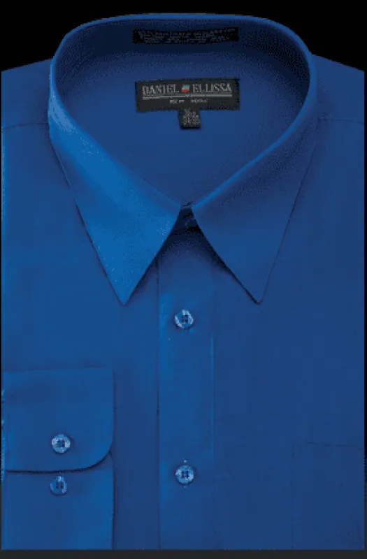 "Men's Regular Fit Dress Shirt - Basic Royal Blue Style" sold by Alberto Nardoni