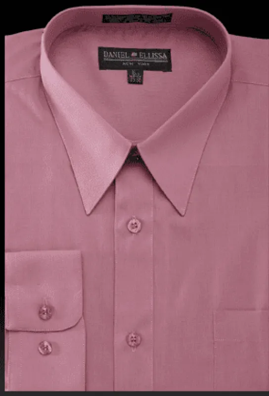 "Rose Pink Men's Regular Fit Dress Shirt - Basic Style" sold by Alberto Nardoni