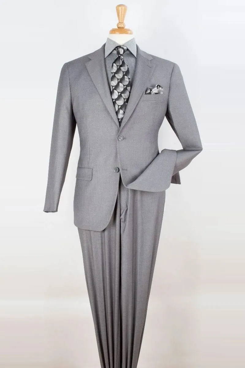Apollo King "Modern Fit Two Button Men's Suit in Light Grey - Two Piece" sold by Alberto Nardoni