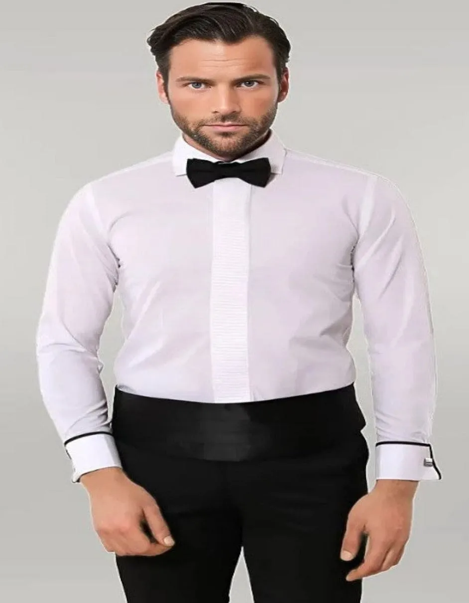 White Tuxedo Shirt sold by Alberto Nardoni