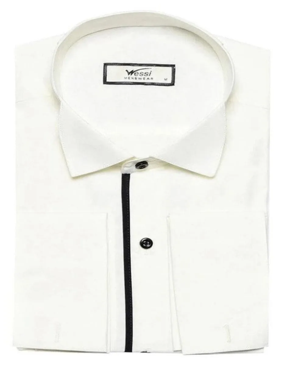 Cream Tuxedo Shirt sold by Alberto Nardoni product image thumbnail 4