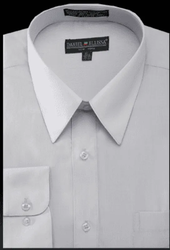 "Silver Men's Regular Fit Dress Shirt - Basic Style" sold by Alberto Nardoni