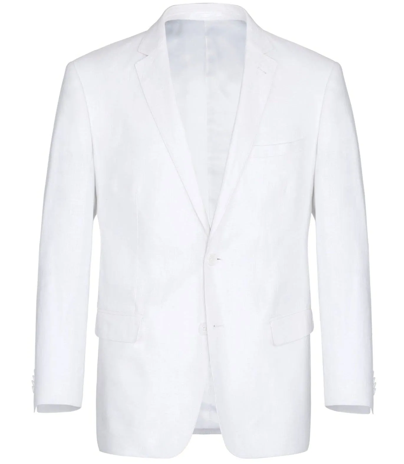 Linen Suit 2 Piece 2 Buttons Regular Fit In White sold by Alberto Nardoni