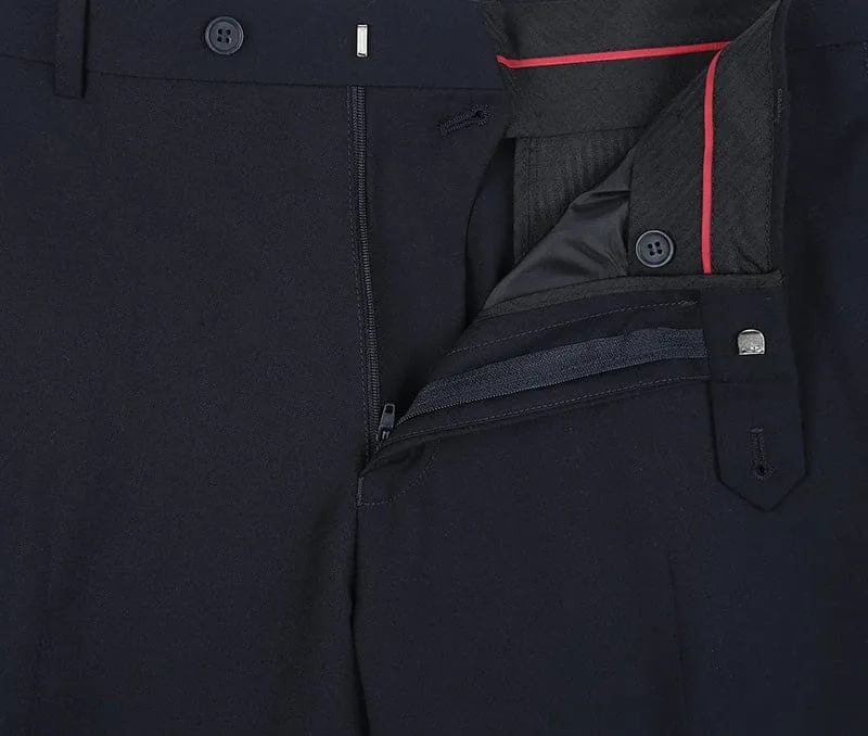 Vanderbilt Collection - Classic 2 Piece Suit 2 Buttons Regular Fit In Dark Navy sold by Alberto Nardoni product image thumbnail 4