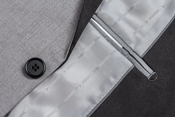 Gray 2 Piece Tuxedo Shawl Lapel Slim Fit sold by Alberto Nardoni product image thumbnail 5