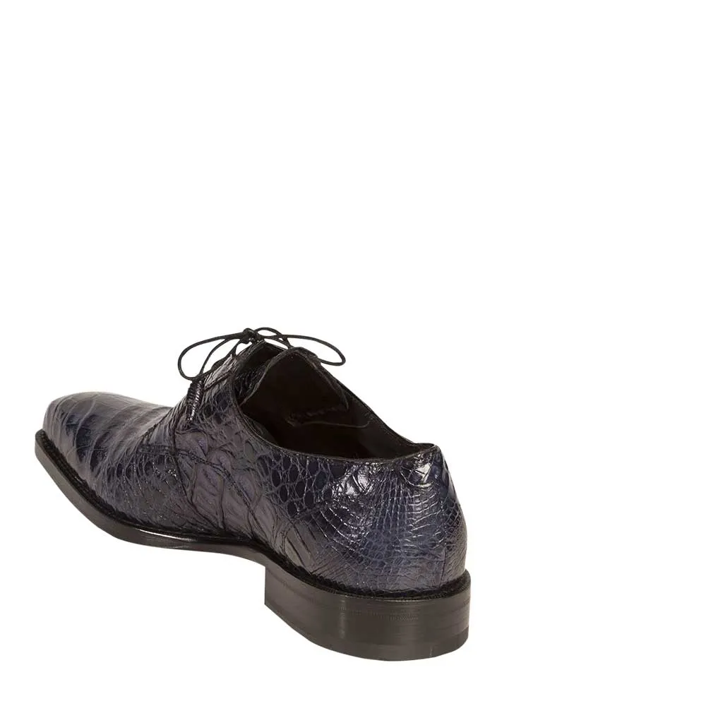 Mens Mezlan Anderson Caiman Crocodile Dress Shoe in Navy sold by Alberto Nardoni product image thumbnail 3