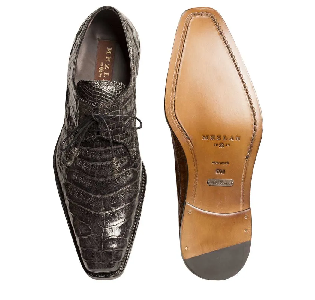 Mens Mezlan Anderson Caiman Crocodile Dress Shoe in Grey sold by Alberto Nardoni product image thumbnail 2
