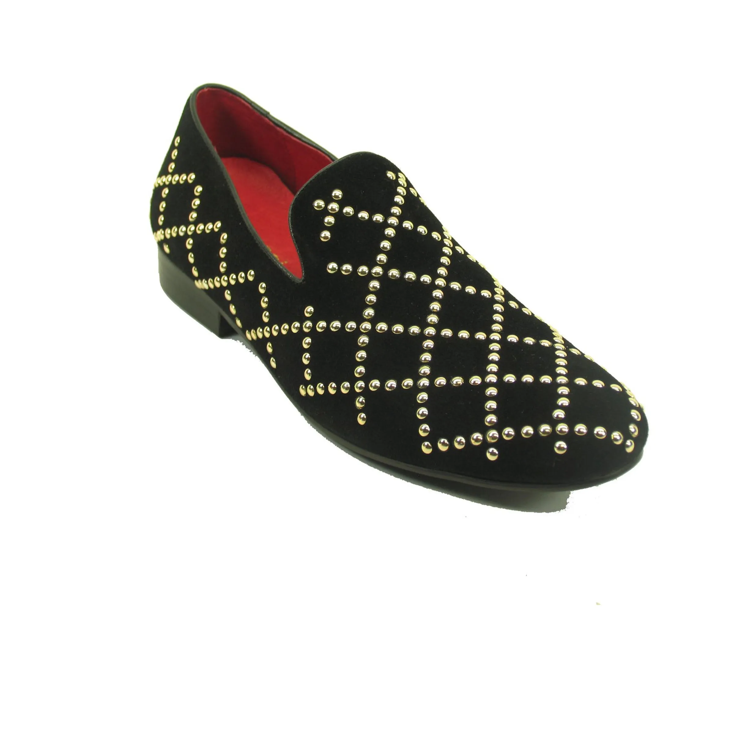 Mens Carrucci Studded Loafer Dress Shoe in Burgundy sold by Alberto Nardoni product image thumbnail 2