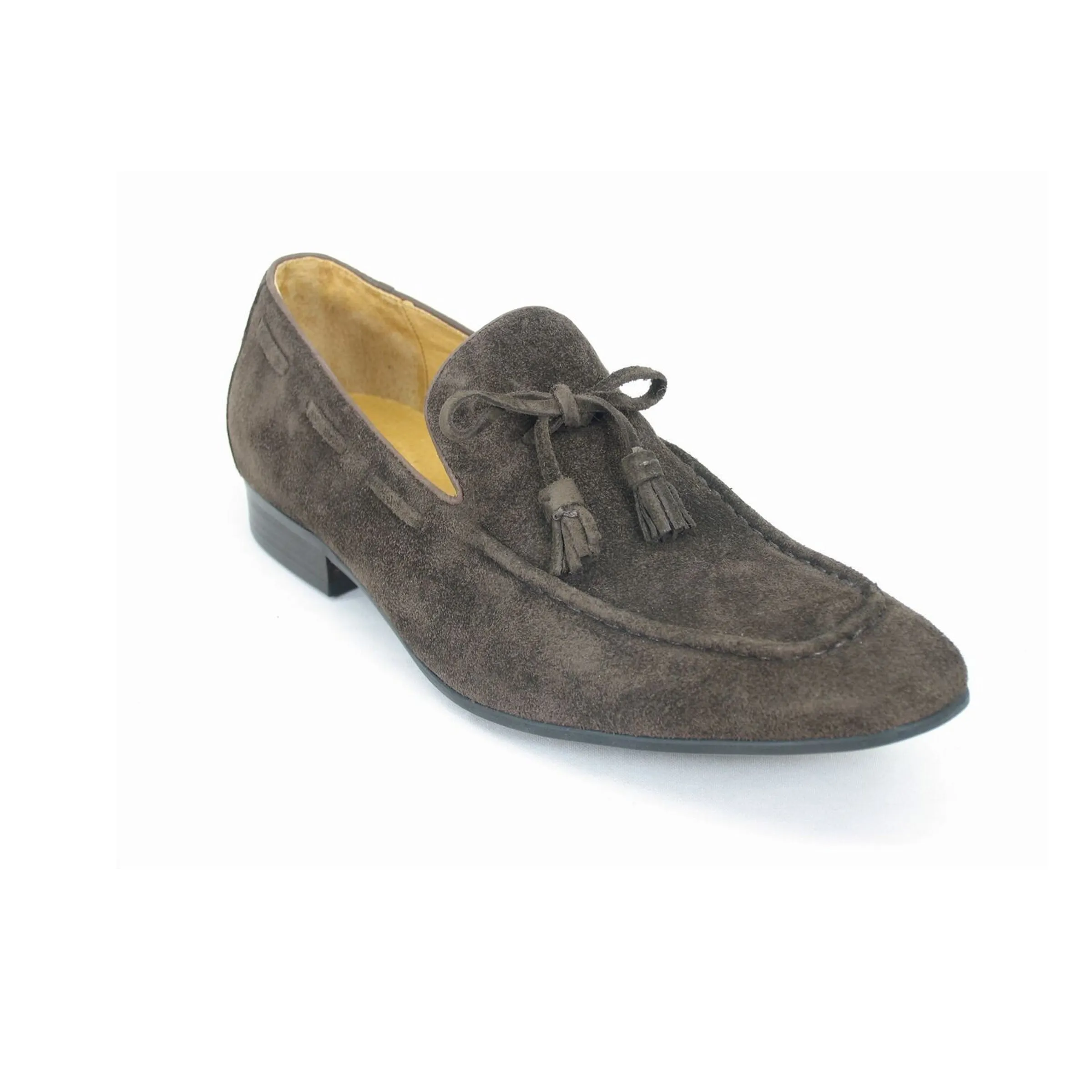 Mens Suede Tassel Loafer Dress Shoe in Navy Blue sold by Alberto Nardoni product image thumbnail 2