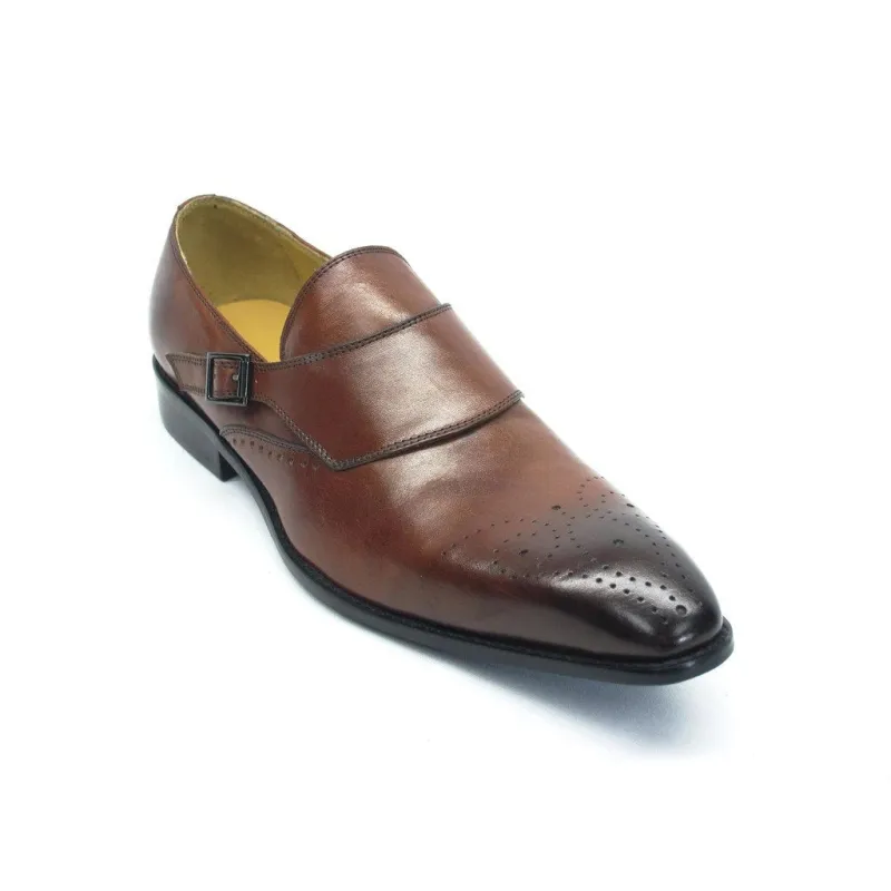 Mens Sole Buckle Loafer in Cognac sold by Alberto Nardoni