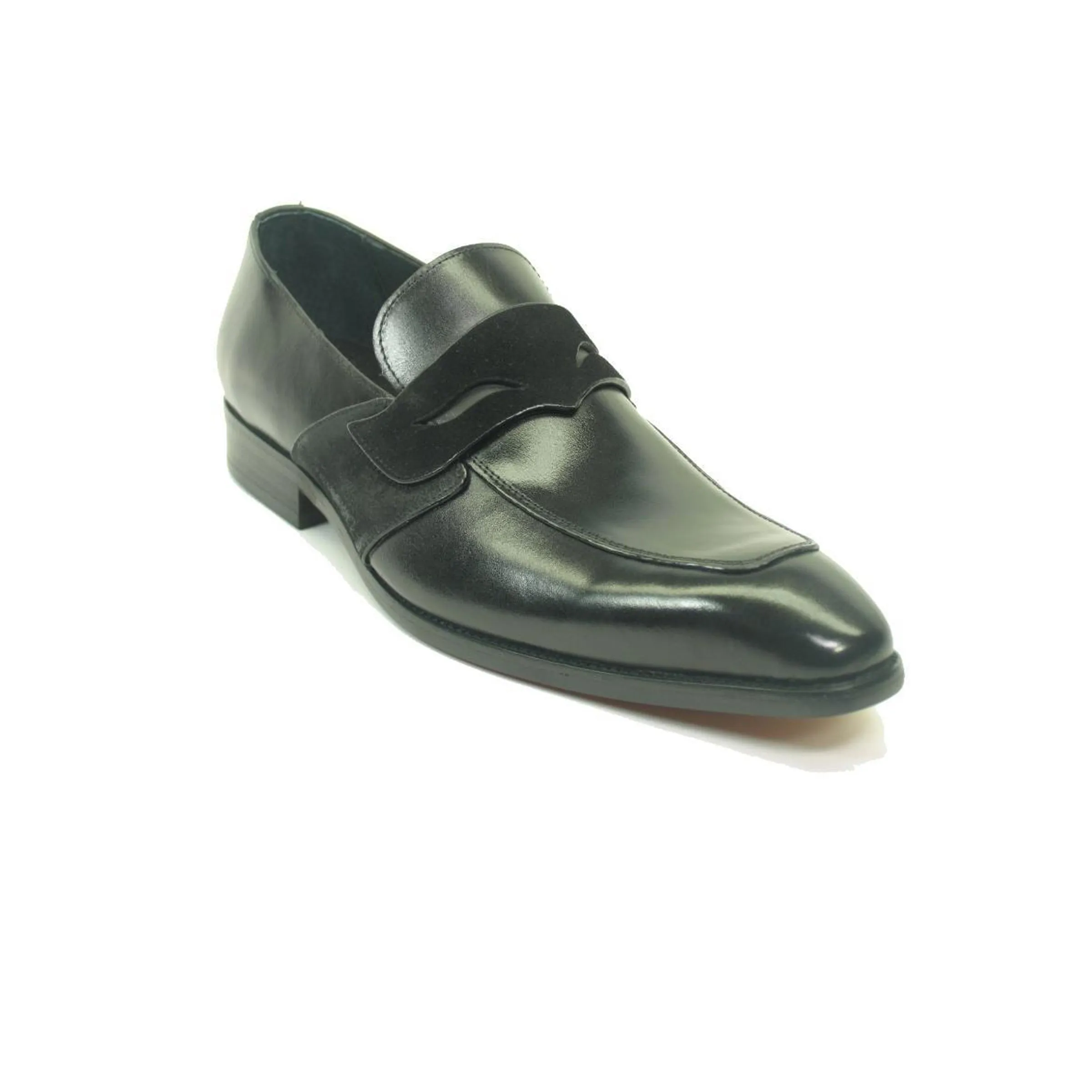 Mens Carrucci Modern Leather Double Penny Loafer Dress Sheo in Grey sold by Alberto Nardoni product image thumbnail 5