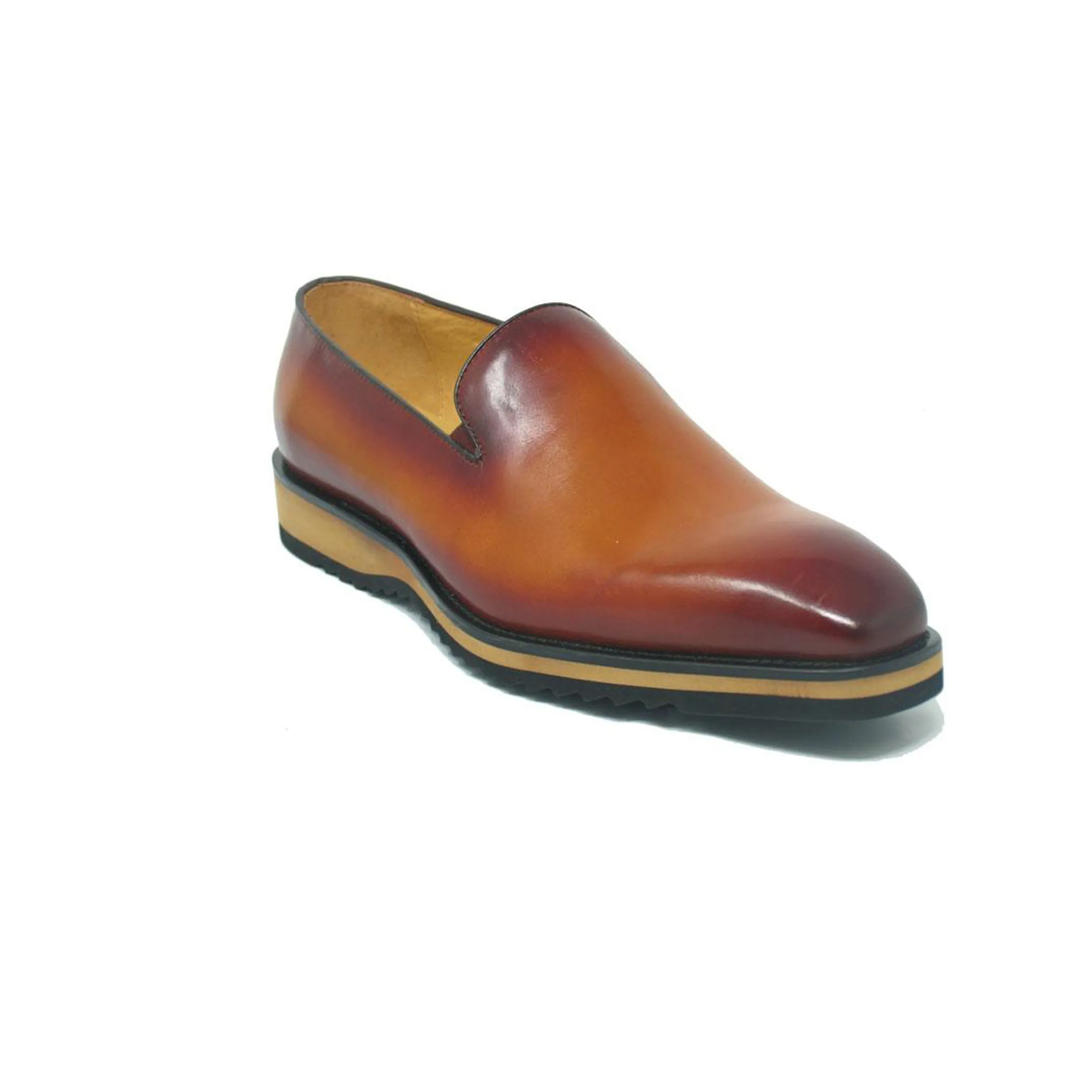 Mens Carrucci Whole Cut Leather Fade Slip On Dress Shoe in Blue sold by Alberto Nardoni product image thumbnail 3