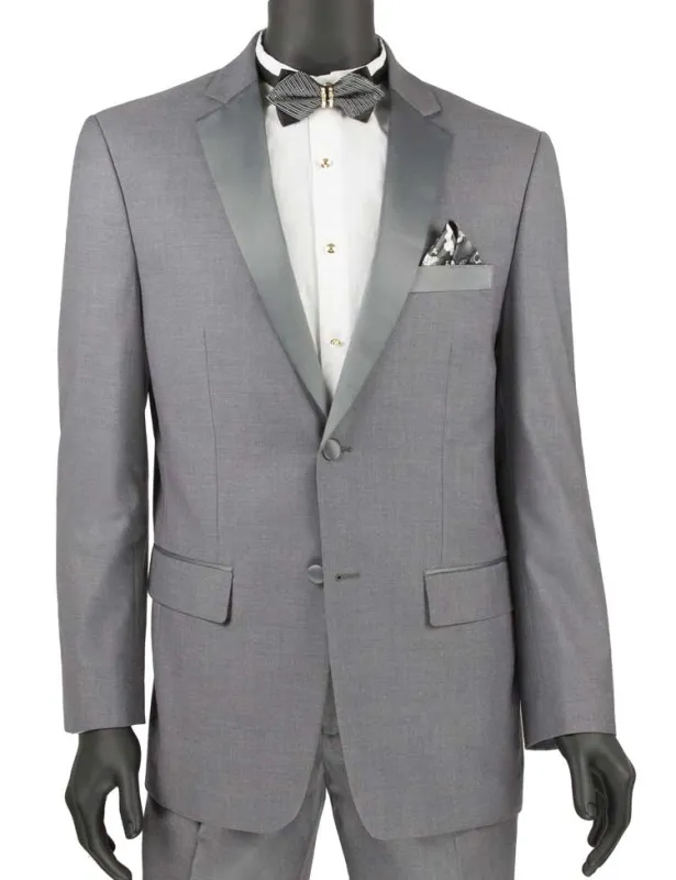(38S, 40S, 46R, 50R) Slim Fit 2 Piece Gray Tuxedo sold by Alberto Nardoni