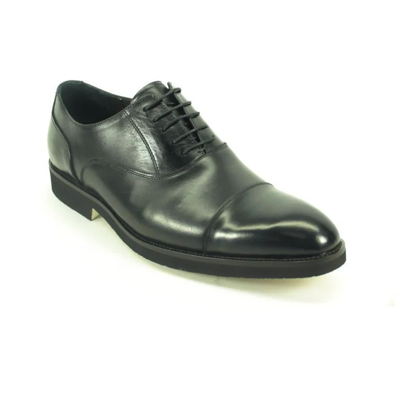Mens Carrucci Semi-Casual Painted Leather Dress Shoe in Black sold by Alberto Nardoni