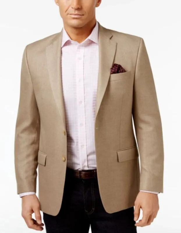 Mens Tan Sport Coat - Beige Color Blazer - Summer Jacket sold by Alberto Nardoni