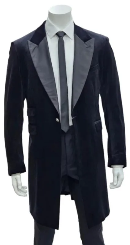 Zoot Suit Made of Velvet Fabric - 1920s Velvet Suit (Black Pants) - Black sold by Alberto Nardoni