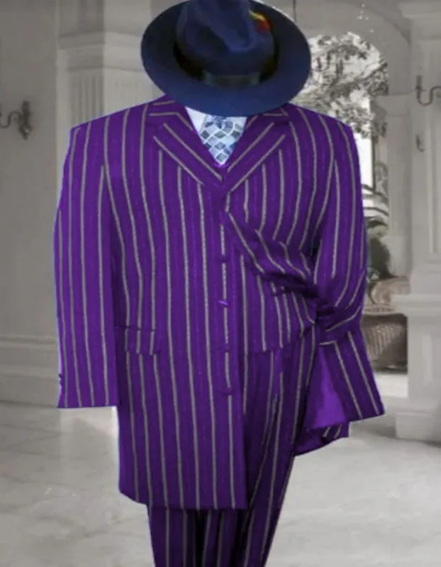 Purple Zoot Suit - 1920s Suit - Gangster Long Suit sold by Alberto Nardoni