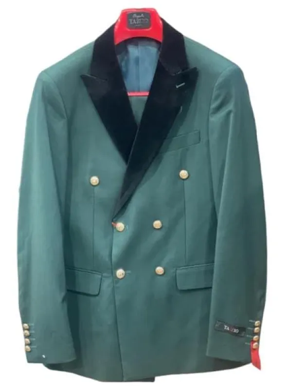 Double Breasted Tuxedo Suit - Green Wedding Tuxedo sold by Alberto Nardoni